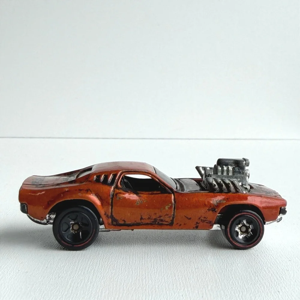 Vintage 1970 Hot Wheels Redline Rodger Dodger Orange Rare Dodge Challenger